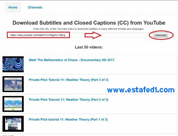 تحميل مقاطع الفيديو مع اليوتيوب من اليوتيوب
