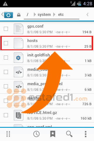 نقل ملف hosts الى هاتفك الأندرويد والتعديل عليه