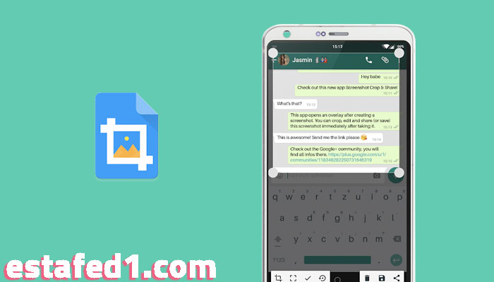 تطبيق screenshot crop and share أخذ لقطة شاشة screenshot للاندرويد