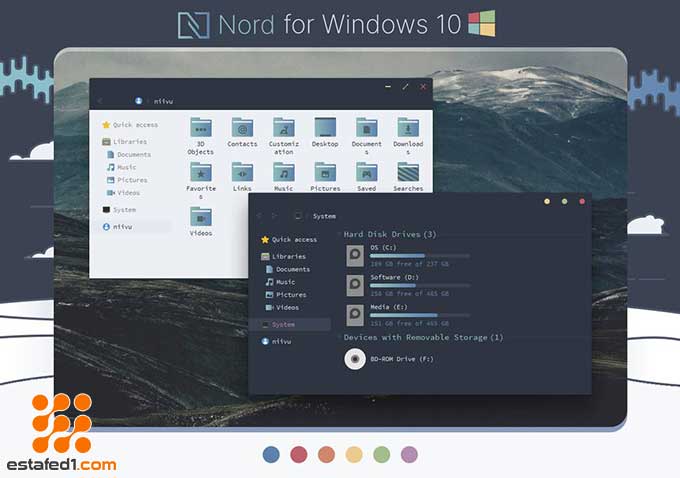 أفضل ثيمات ويندوز 10 Nord