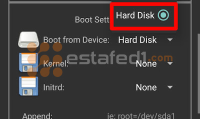 تنصيب ويندوز 7 على الاندرويد- hard disk
