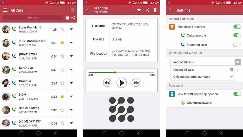 أفضل برنامج تسجيل مكالمات للأندرويد automatic recorder smarter