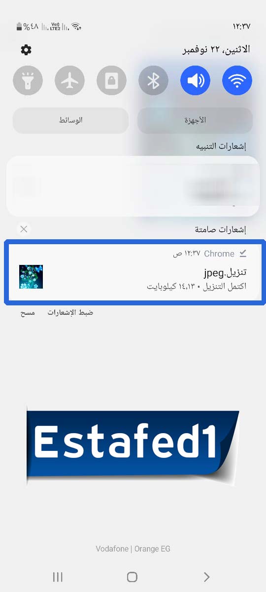 تم تنزيل الصورة بنجاح علي هاتفك