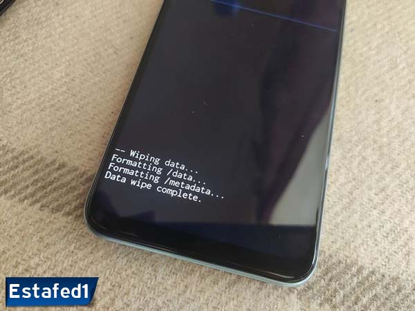 Data wipe complete