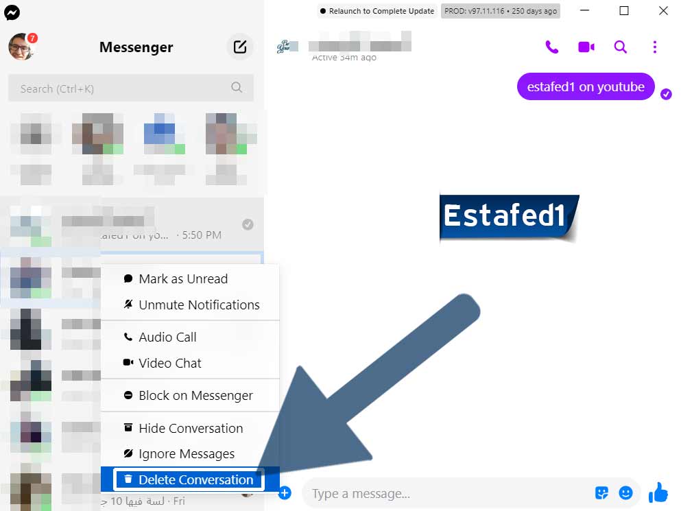 delete conversation
