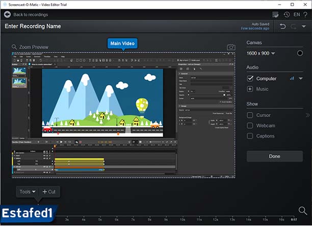برنامج تسجيل الشاشة للكمبيوتر Screencast-O-Matic