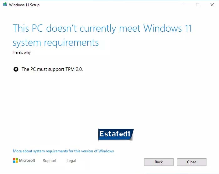 عيوب ويندوز 11 tpm