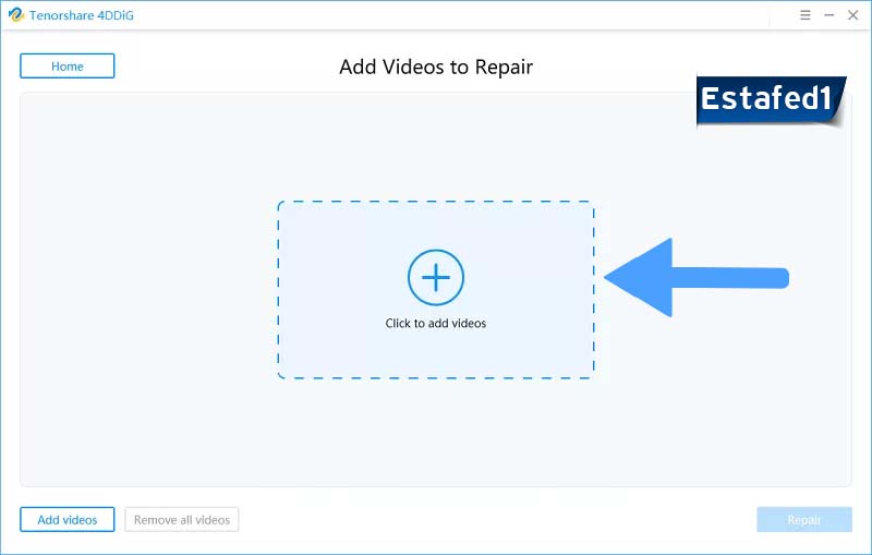 حدد الفيديو التالف