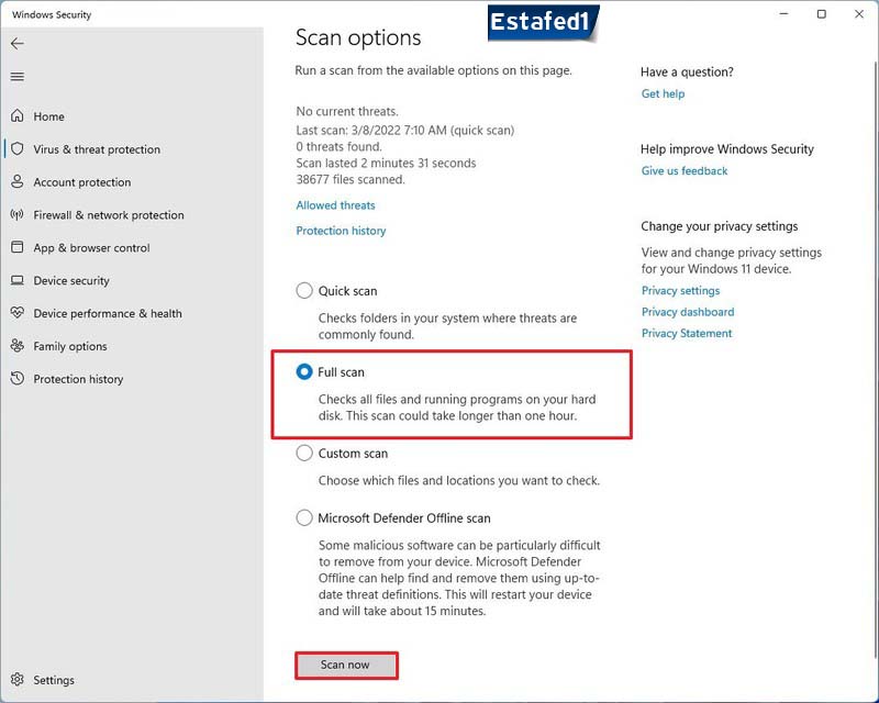 virus-full-scan-fix-battery-life-windows-11