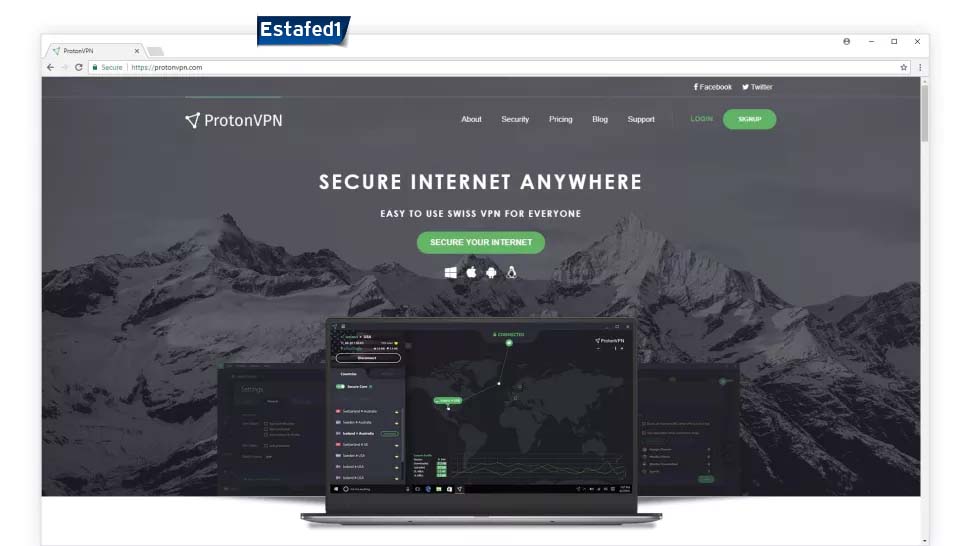 Proton VPN Free تحميل vpn مجاني للكمبيوتر