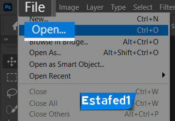 فتح ملف pdf فوتوشوب