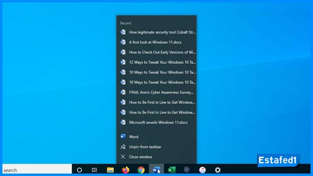 شريط المهام