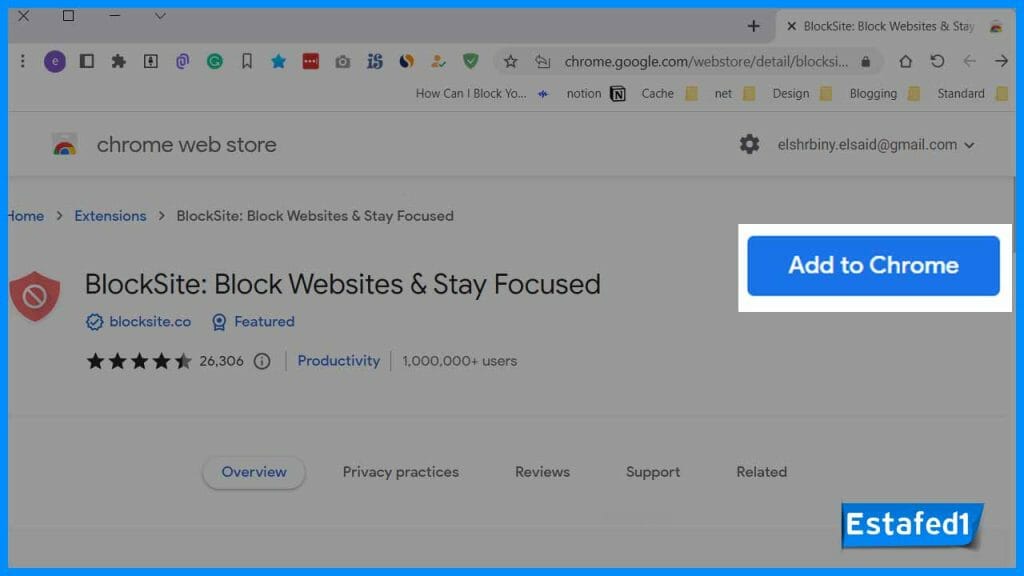 BlockSite Add to Chrome